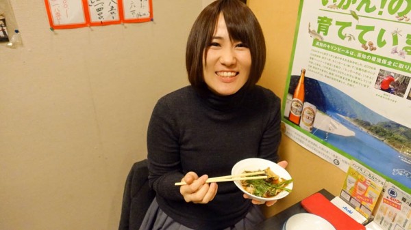 美味しいうつぼに姫もご満悦
